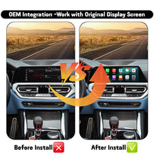 Wireless CarPlay Android Auto interface for BMW MGU 2022