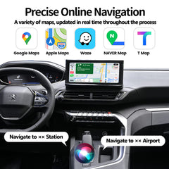 Wireless CarPlay Android Auto Interface for 2021-2023 Peugeot 4008 / DS7 / DS9 / Citroën C5 (10'')