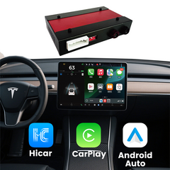 Wireless CarPlay Android Auto interface for Tesla
