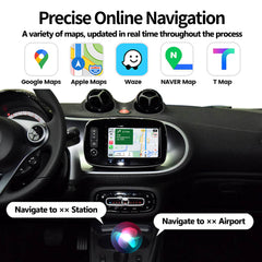Wireless CarPlay Android Auto Interface for 2016 Mercedes-Benz Smart