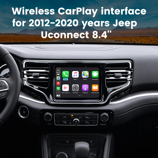 Wireless CarPlay Android Auto Interface for Jeep