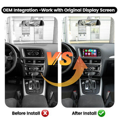 Wireless CarPlay Android Auto interface for Audi no MMI