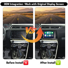 Wireless CarPlay Android Auto Interface for 2017-2018 Peugeot 308 / Citroën C4 7''
