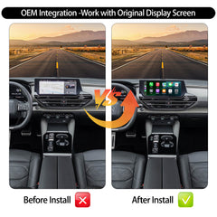 Wireless CarPlay Android Auto Interface for 2021 Citroën C5/C6 (8'')