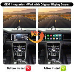 Wireless CarPlay Android Auto Interface for 2021 Porsche Panamera