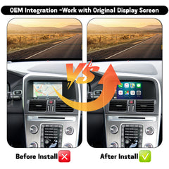 Wireless CarPlay Android Auto Interface for Volvo 7" 2012-2017