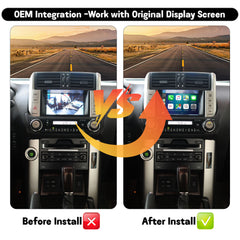 Wireless CarPlay Android Auto Interface for 2010-2013 Toyota Prado