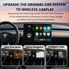 Wireless CarPlay Android Auto interface for Tesla