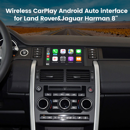 Wireless CarPlay Android Auto Interface for Land Rover&Jaguar Harman 8''