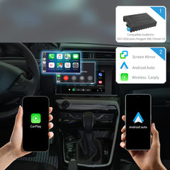 Wireless CarPlay Android Auto Interface for 2017-2018 Peugeot 308 / Citroën C4 7''