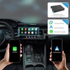 Wireless CarPlay Android Auto Interface for 2022 Peugeot 508 / 2008 (8'')