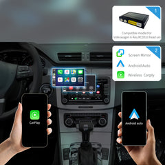 Wireless CarPlay Android Auto Interface for VW RCD510 Head Unit