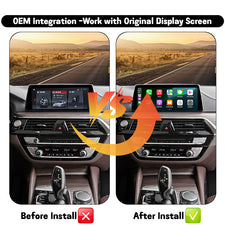 Wireless CarPlay Android Auto interface for BMW EVO