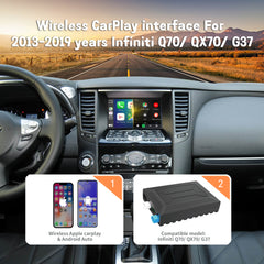 Wireless CarPlay Android Auto Interface for Infiniti 2013-2019