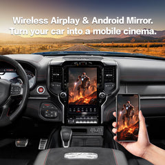Android Operation Interface Wireless Carplay Android Auto for 2018-2025 Dodge RAM