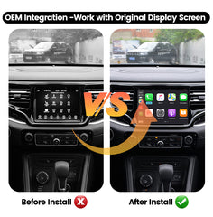 Wireless CarPlay Android Auto Interface for Jeep