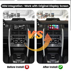 Wireless CarPlay Android Auto Interface for Land Rover&Jaguar Harman 8''