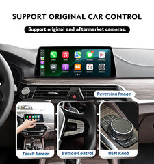 Wireless CarPlay Android Auto interface for BMW