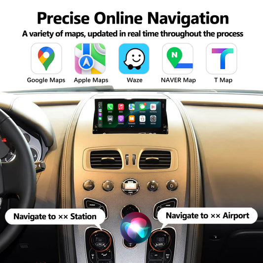 Aston Martin Rapide, DB9, Vantage, Vanquish 2015-2017 Years Wireless CarPlay Android Auto interface OEM Radio Upgrade