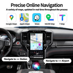 Wireless CarPlay Android Auto Interface for 2018-2025 Dodge Ram Hellcat
