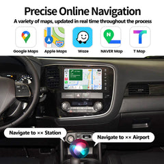 Wireless CarPlay Android Auto Interface for 2016-2019 Mitsubishi Outlander
