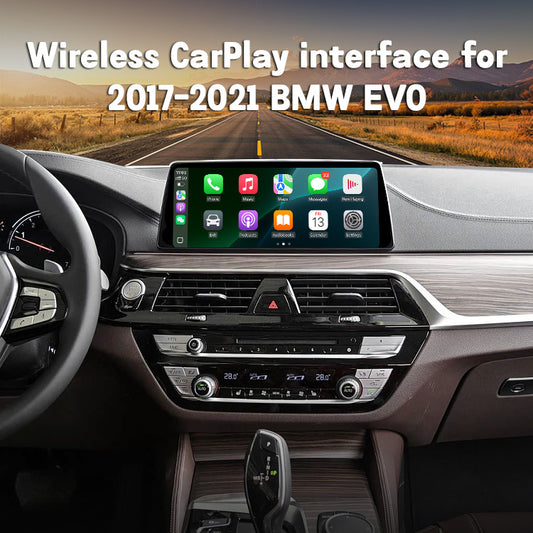 Wireless CarPlay Android Auto interface for BMW