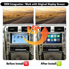 Wireless CarPlay Android Auto Interface for 2010-2013 Lexus GX
