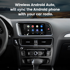 Wireless CarPlay Android Auto interface for Audi no MMI
