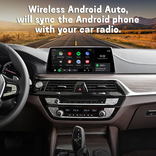 Wireless CarPlay Android Auto interface for BMW