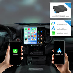 Wireless CarPlay Android Auto Interface for 2018-2025 Dodge Ram Hellcat