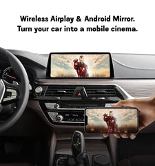 Wireless CarPlay Android Auto interface for BMW