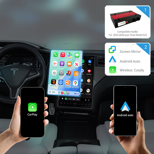 Wireless CarPlay Android Auto Interface for 2014-2020 Tesla Model S X
