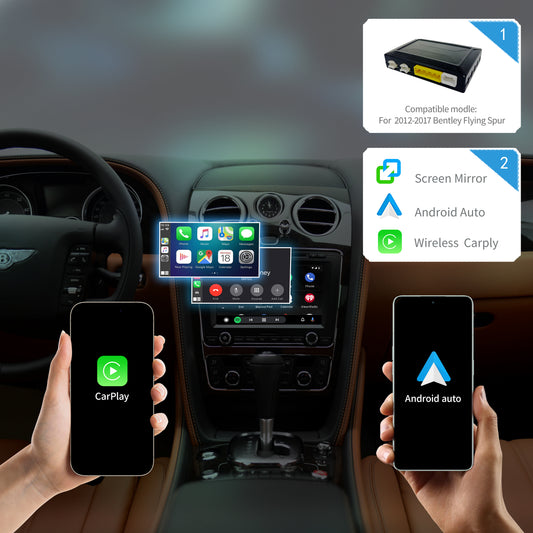 Wireless CarPlay Android Auto Interface for 2012-2017 Bently Flying Spur