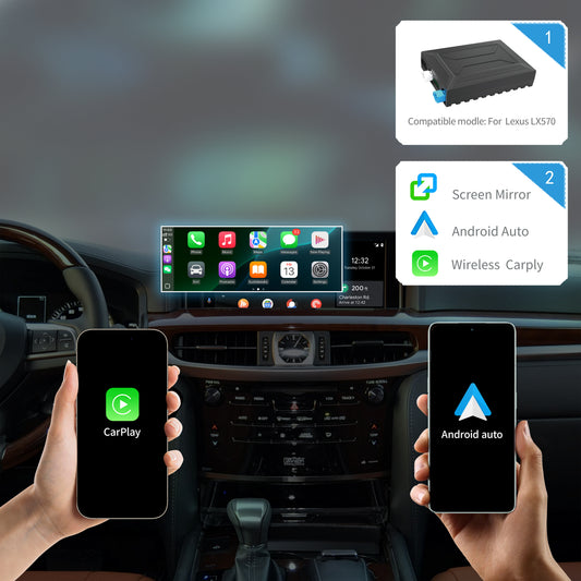 Wireless CarPlay Android Auto Interface for Lexus LX570