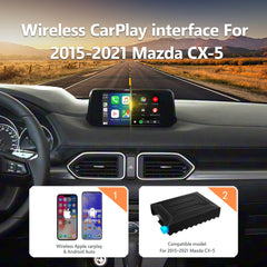 Wireless CarPlay Android Auto Interface for 2015-2021 Mazda CX-5