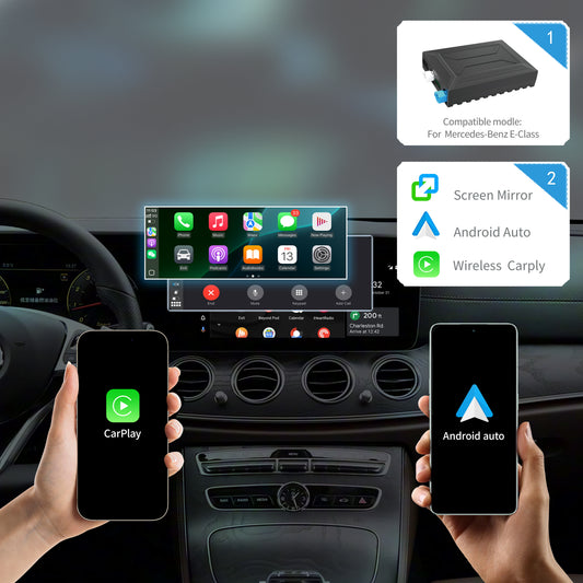 Wireless CarPlay Android Auto Interface for Mercedes-Benz E-Class