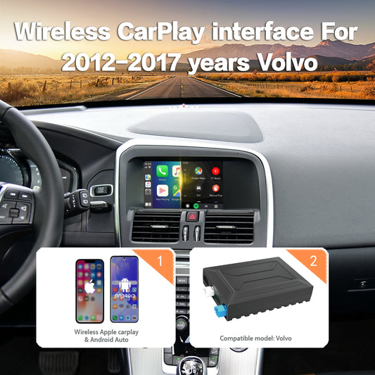Wireless CarPlay Android Auto Interface for Volvo 7" 2012-2017