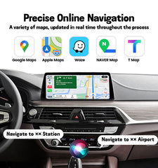 Wireless CarPlay Android Auto interface for BMW