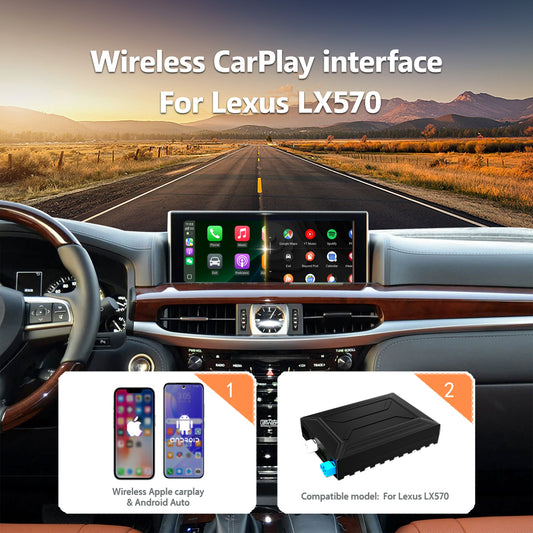 Wireless CarPlay Android Auto Interface for Lexus LX570