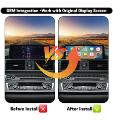Wireless CarPlay Android Auto interface for BMW NBT